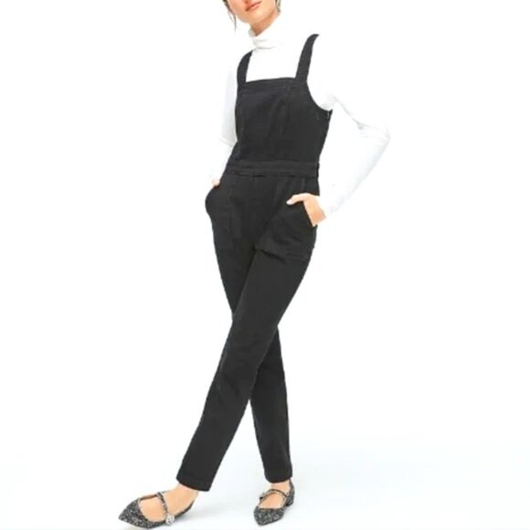 J. Crew Pants - Women's J. Crew Washed Black Denim Coverall | Size 4
